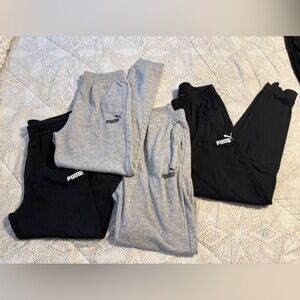 PUMA Mens Essential Cotton Joggers lightweight NO Fleece